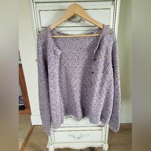 Sundance Purple Lavender Fields Knitted Cardigan